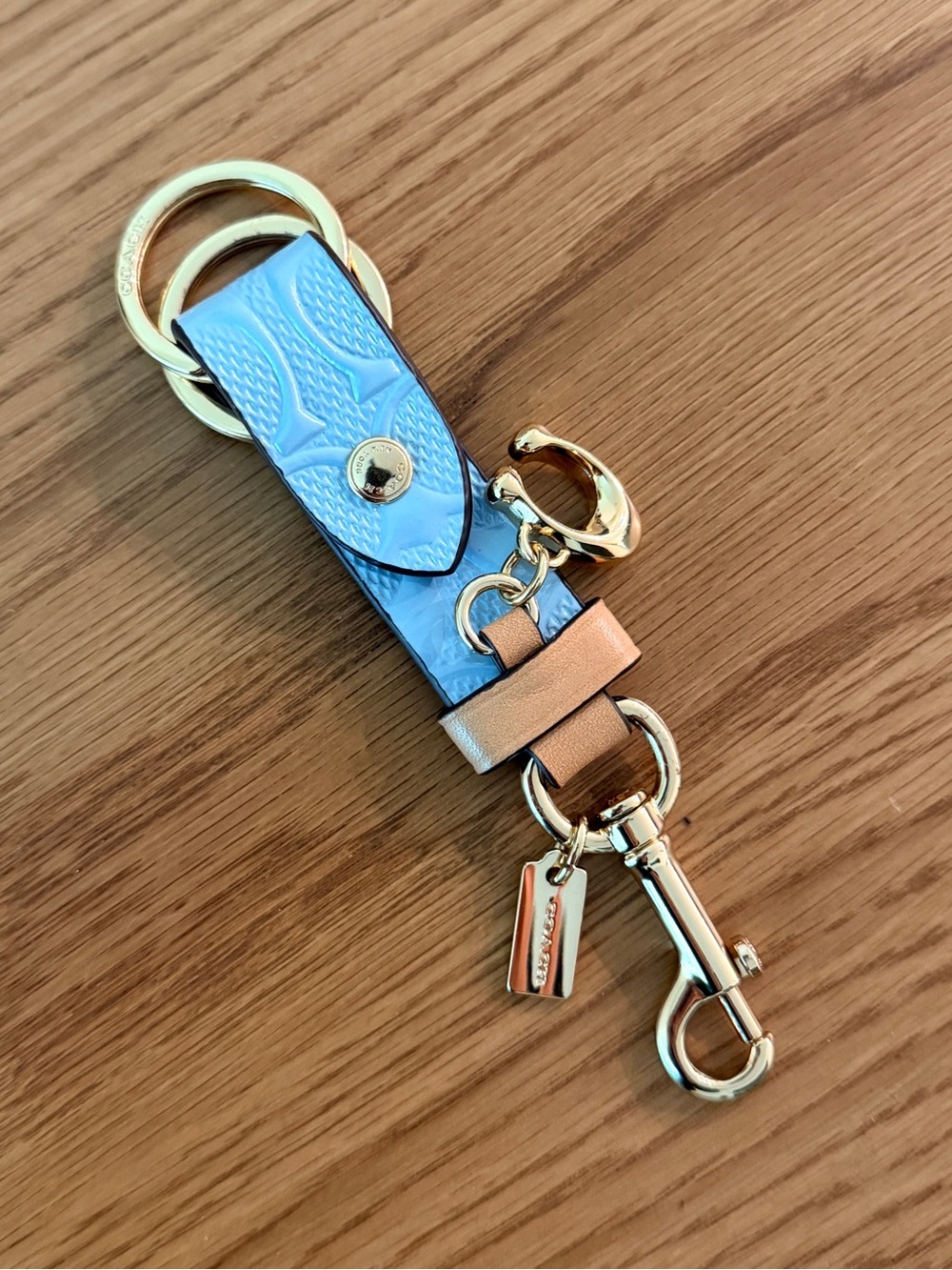 Coach Trigger Snap Bag Charm Keychain